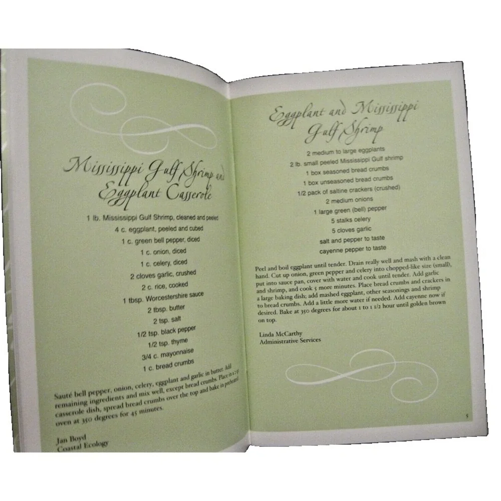 MISSISSIPPI SHRIMP RECIPES Softcover Cookbook DEPARTMENT OF MARINE RESOURCES New